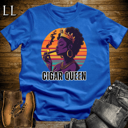 Cigar Queen Softstyle T-Shirt Royal Blue | Cigar Lover Gift For Her