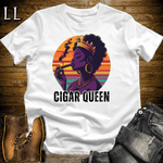 Cigar Queen Softstyle T-Shirt White | Cigar Lover Gift For Her