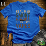 Cigar Real Men Smoke Cigars - Royal - LegacyLayers