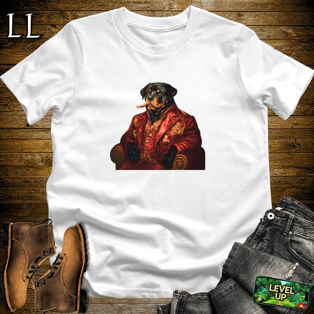 Cigar Rottweiler White | Rottweiler Lover Gift Tee