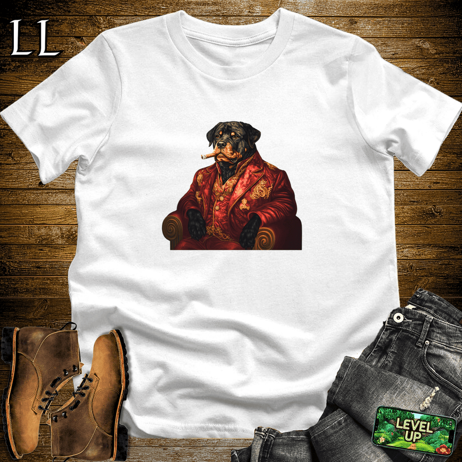 Cigar Rottweiler White | Rottweiler Lover Gift Tee