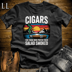 Cigar Salad Smoked Softstyle T-Shirt Black | Funny Cigar Lover Tee