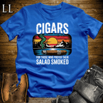 Cigar Salad Smoked Softstyle T-Shirt Royal Blue | Funny Cigar Lover Tee