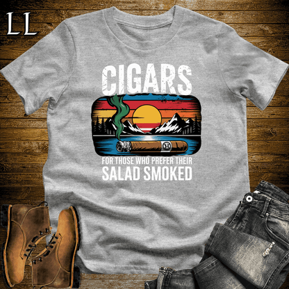 Cigar Salad Smoked Softstyle T-Shirt Sport Grey | Funny Cigar Lover Tee