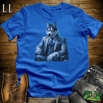 Cigar Siberian Husky Royal Blue | Husky Lover Gift Tee