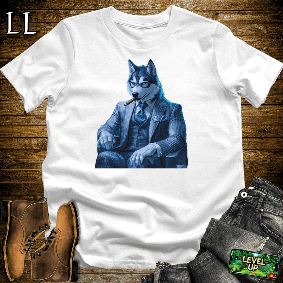 Cigar Siberian Husky White | Husky Lover Gift Tee