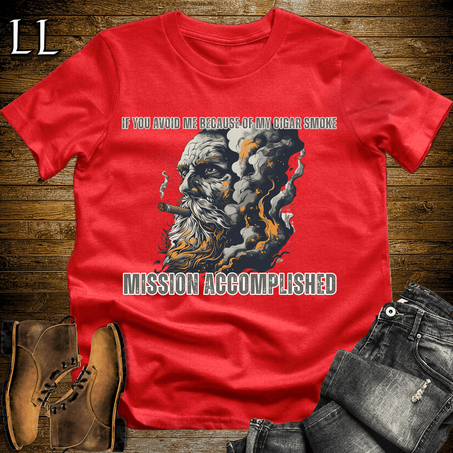 Cigar Smoke Avoid Me Softstyle T-Shirt Red | Funny Cigar Lover Tee