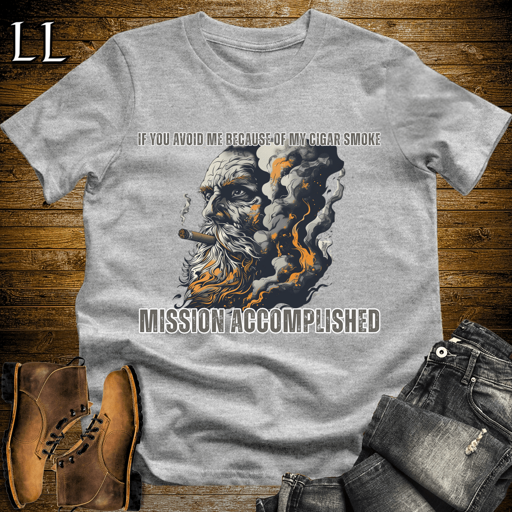 Cigar Smoke Avoid Me Softstyle T-Shirt Sport Grey | Funny Cigar Lover Tee