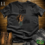 Cigar Tap Dat Ash Black | Funny Cigar Lover Tee