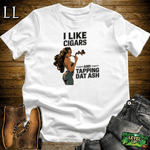 Cigar Tap Dat Ash White | Funny Cigar Lover Tee
