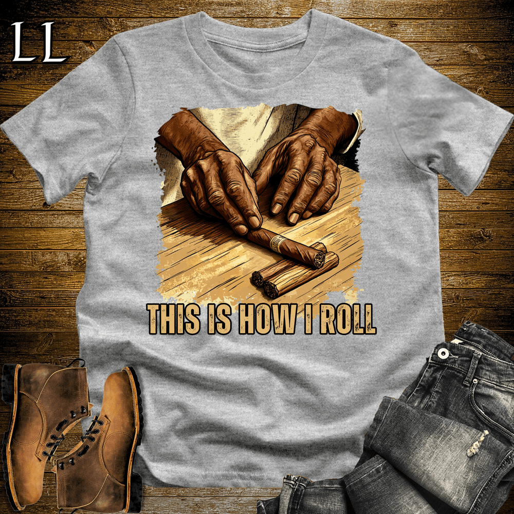 Cigar This Is How I Roll Softstyle T-Shirt Sport Grey | Funny Cigar Tee