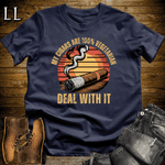 Cigar Vegetarian Softstyle T-Shirt Navy | Funny Cigar Tee