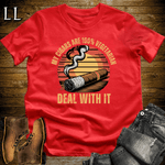 Cigar Vegetarian Softstyle T-Shirt Red | Funny Cigar Tee