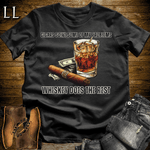 Cigars Solve Some Problems Softstyle T-Shirt Black | Funny Cigar Gift