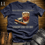 Cigars Solve Some Problems Softstyle T-Shirt Navy | Funny Cigar Gift