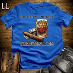 Cigars Solve Some Problems Softstyle T-Shirt Royal Blue | Funny Cigar Gift