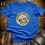 Cigars and Billiards T-Shirt Royal Blue | Cigar and Billiards Pool Player Tee