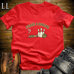 Cigars and Bowling T-Shirt Red | Cigar and Bowling League Tee