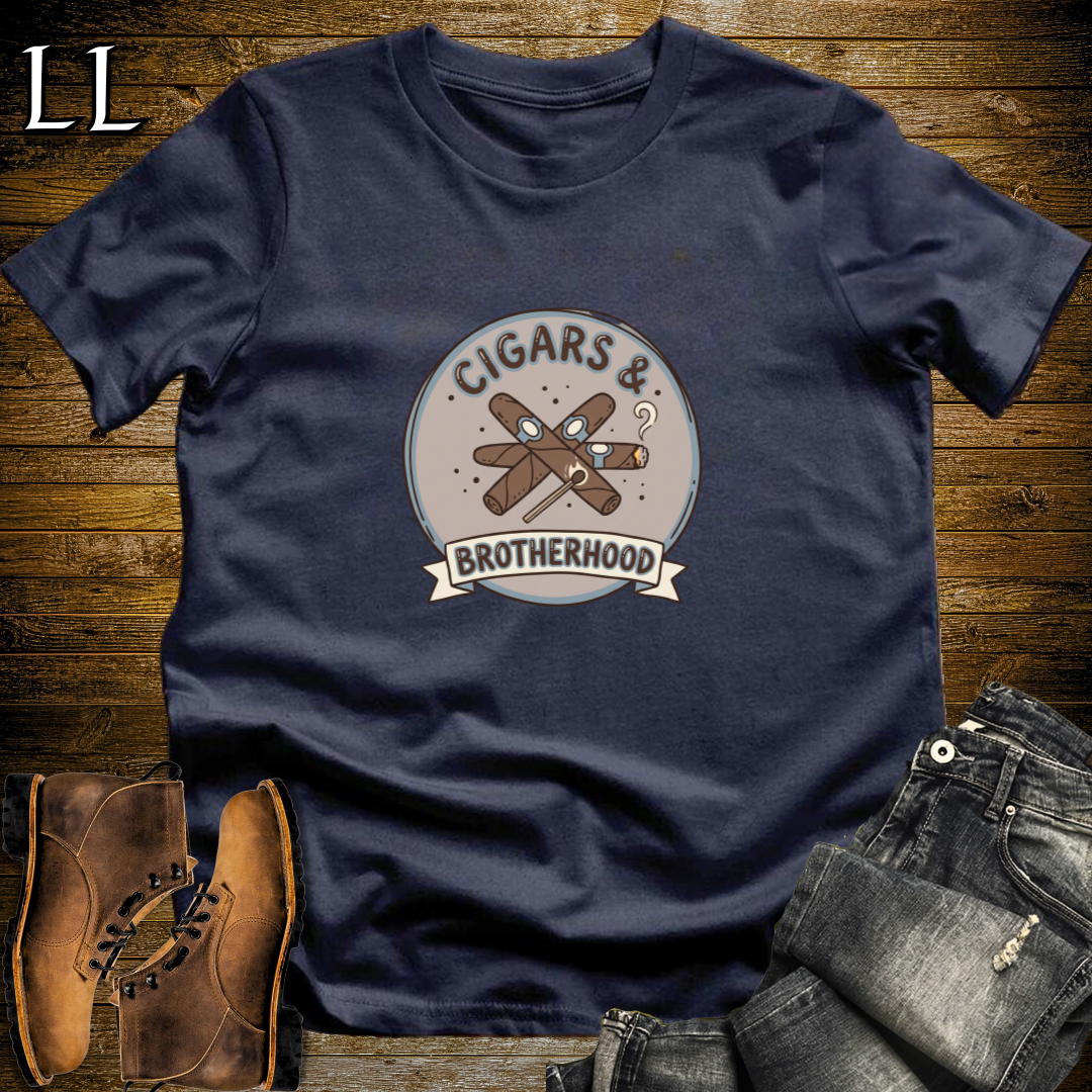 Cigars and Brotherhood T-Shirt Navy | Cigar Brotherhood Gift Tee
