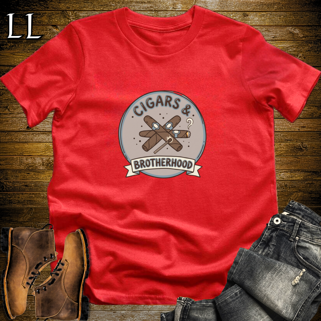 Cigars and Brotherhood T-Shirt Red | Cigar Brotherhood Gift Tee