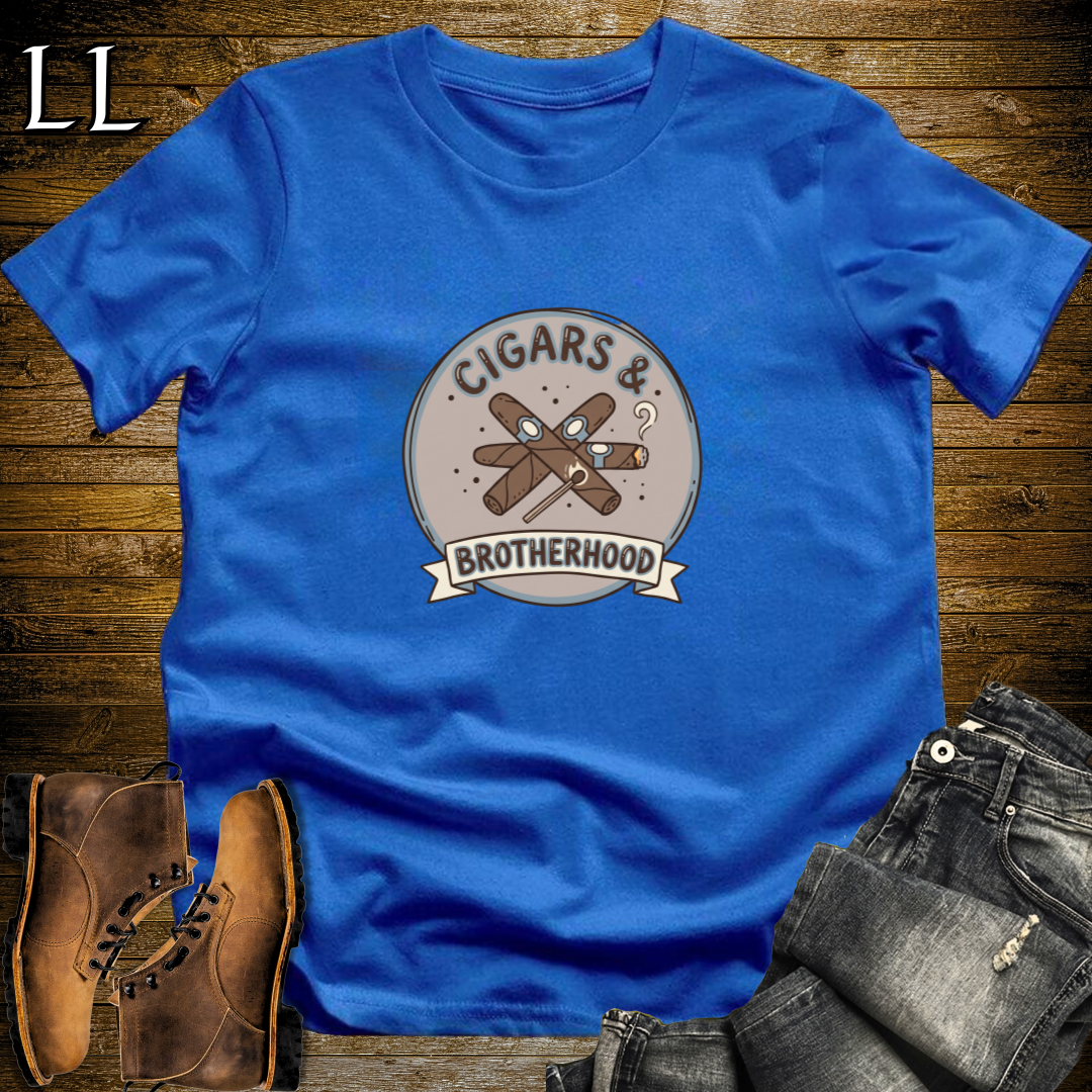 Cigars and Brotherhood T-Shirt Royal Blue | Cigar Brotherhood Gift Tee