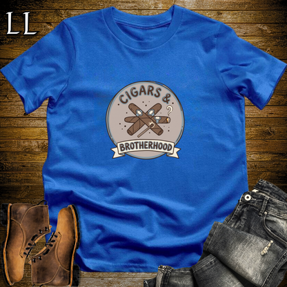 Cigars and Brotherhood T-Shirt Royal Blue | Cigar Brotherhood Gift Tee