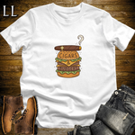Cigars and Burgers T-Shirt White | Cigar Pairing Shirt
