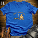 Cigars and Campfires T-Shirt Royal Blue | Cigar Lover Gift
