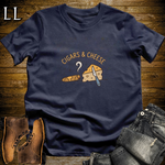 Cigars and Cheese T-Shirt Navy | Cigar Pairing Gift Shirt