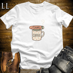 Cigars and Coffee T-Shirt White | Cigar Coffee Pairing Tee