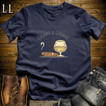 Cigars and Cognac T-Shirt Navy | Cigar Pairing Gift Tee