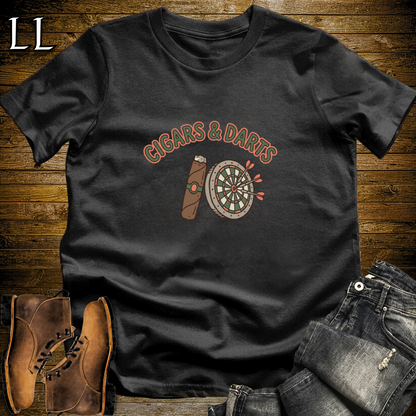 Cigars and Darts T-Shirt Black | Cigar and Darts Player Tee