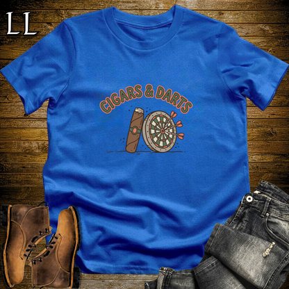 Cigars and Darts T-Shirt Royal Blue | Cigar and Darts Player Tee