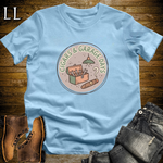 Cigars and Garage Days T-Shirt Light Blue | Man Cave Cigar Gift Tee