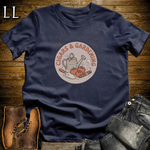 Cigars and Gardening T-Shirt Navy | Garden Lover Cigar Gift Tee