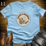 Cigars and Grandpas T-Shirt Light Blue | Grandpa Cigar Gift