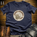 Cigars and Grandpas T-Shirt Navy | Grandpa Cigar Gift