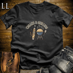 Cigars and Grilling T-Shirt Black | Grill Master Cigar Gift