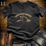 Cigars and Heavy Equipment T-Shirt Black | Heavy Equipment Operator Cigar Gift Tee
