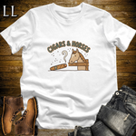 Cigars and Horses T-Shirt White | Horse Lover Cigar Gift Tee