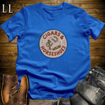 Cigars and Horseshoes T-Shirt Royal Blue | Cigar Gift For Him Tee