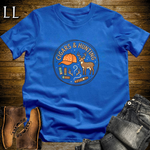 Cigars and Hunting T-Shirt Royal Blue | Deer Season Cigar Shirt
