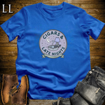 Cigars and Late Nights T-Shirt Royal Blue | Late Night Cigar Shirt