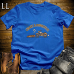 Cigars and Motorcycles T-Shirt Royal Blue | Biker Cigar Lover Gift Tee