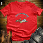Cigars and Mowing The Lawn T-Shirt Red | Lawn Care Gift Tee