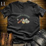 Cigars and Oysters T-Shirt Black | Cigar Pairing Tee