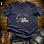 Cigars and Oysters T-Shirt Navy | Cigar Pairing Tee