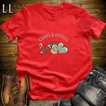 Cigars and Oysters T-Shirt Red | Cigar Pairing Tee