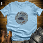 Cigars and Rainy Days T-Shirt Light Blue | Rainy Day Cigar Lover Gift Tee