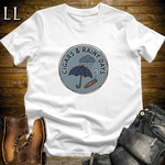 Cigars and Rainy Days T-Shirt White | Rainy Day Cigar Lover Gift Tee